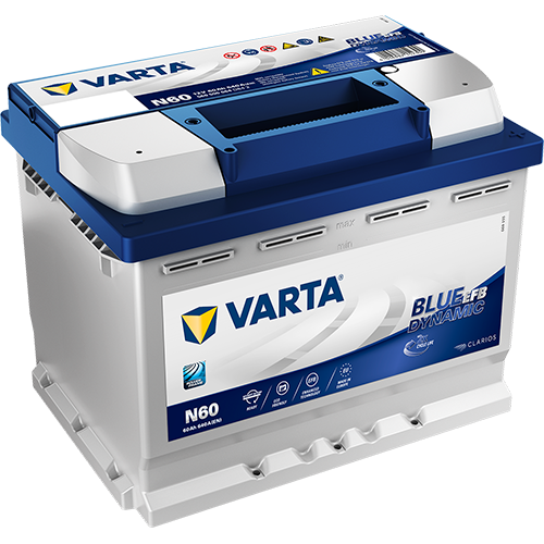 Varta 12v 60 AH Blue Dynamic EFB