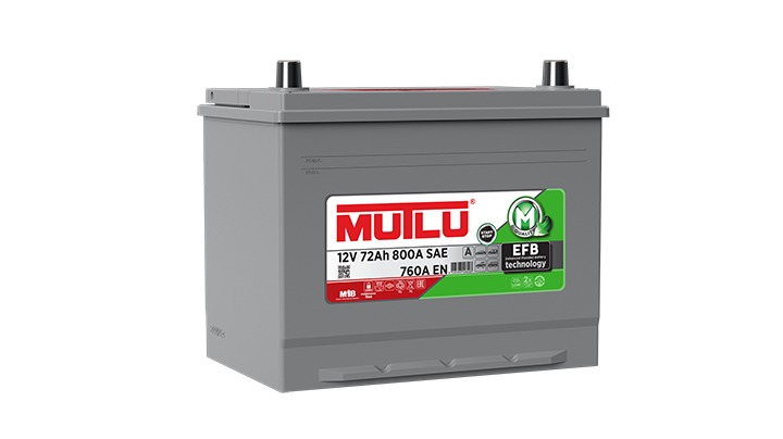 Mutlu 12v 72 AH EFB JAPON