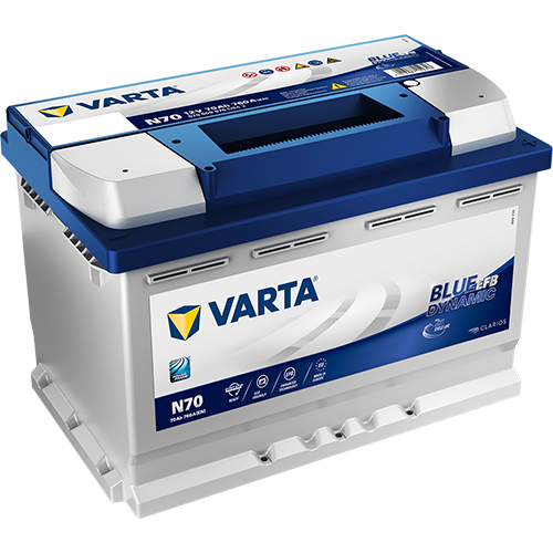 Varta 12v 70 AH Blue Dynamic EFB