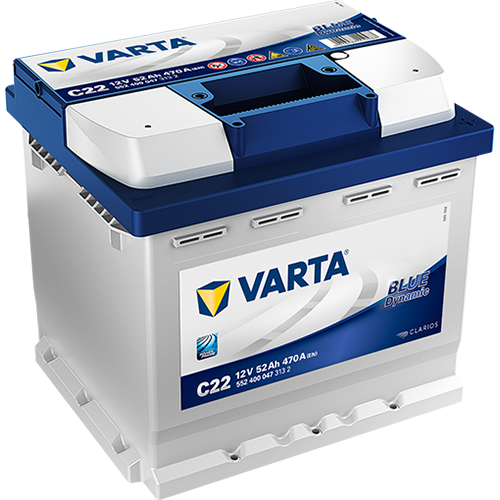 Varta 12v 52 AH C22 Blue Dynamic